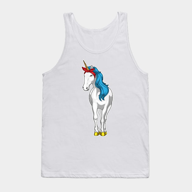 Unicorn Bandana Tank Top by Markus Schnabel